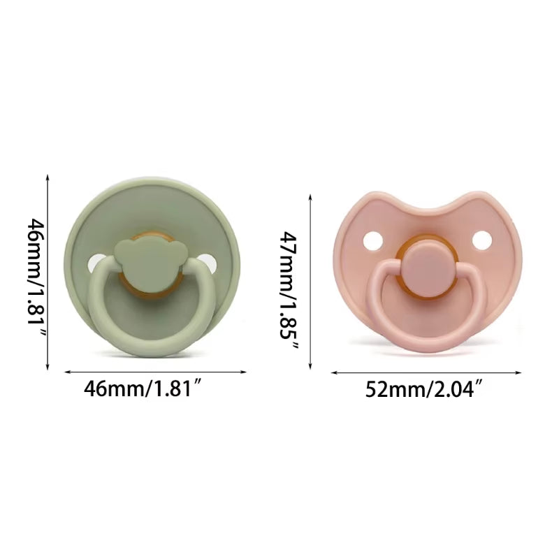 Portable Baby Pacifier BPA Free Soother Silicone Luminous Pacifier Multi-Pattern Design for Boys Girls Durable