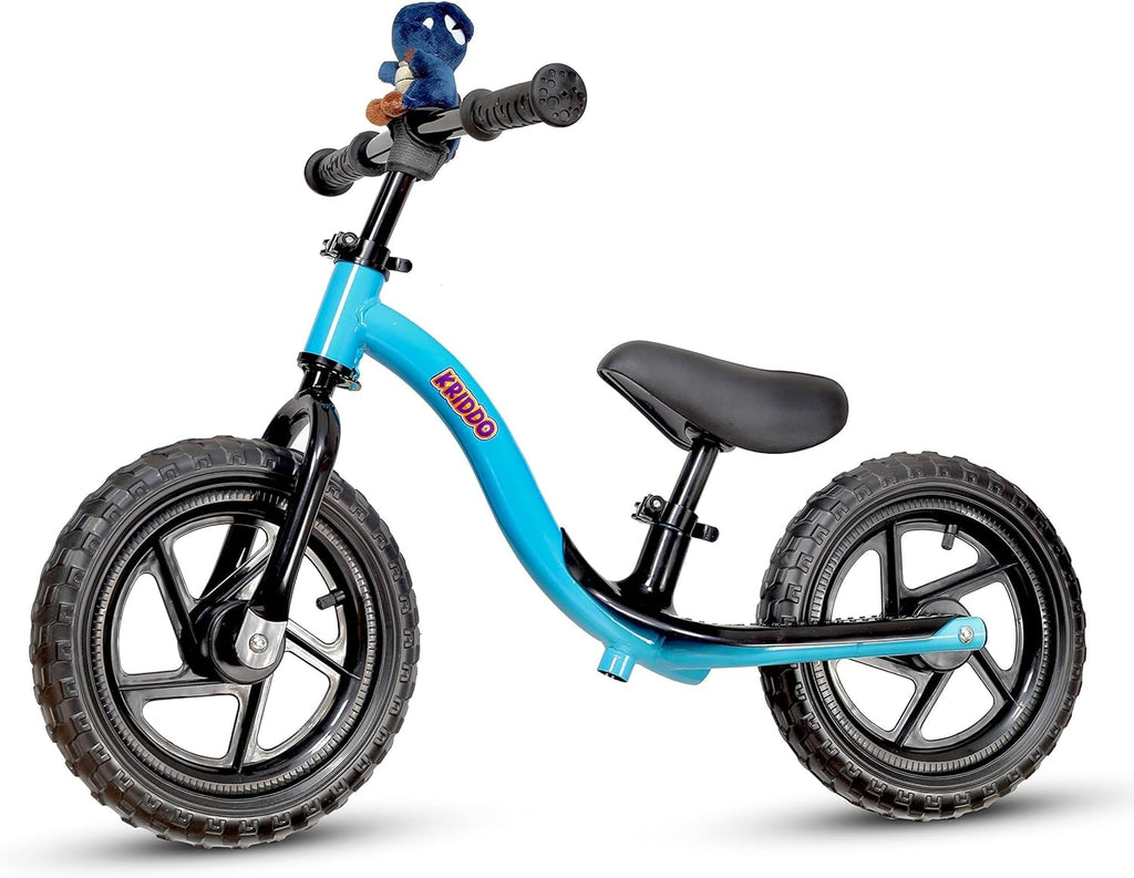 Toddler Balance Bike 2 Year Old, Age 24 Months to 5 Years Old, Early Learning Interactive Push Bicycle with Steady Balancing, Gift Bike for 2-5 Boys Girls, Blue
