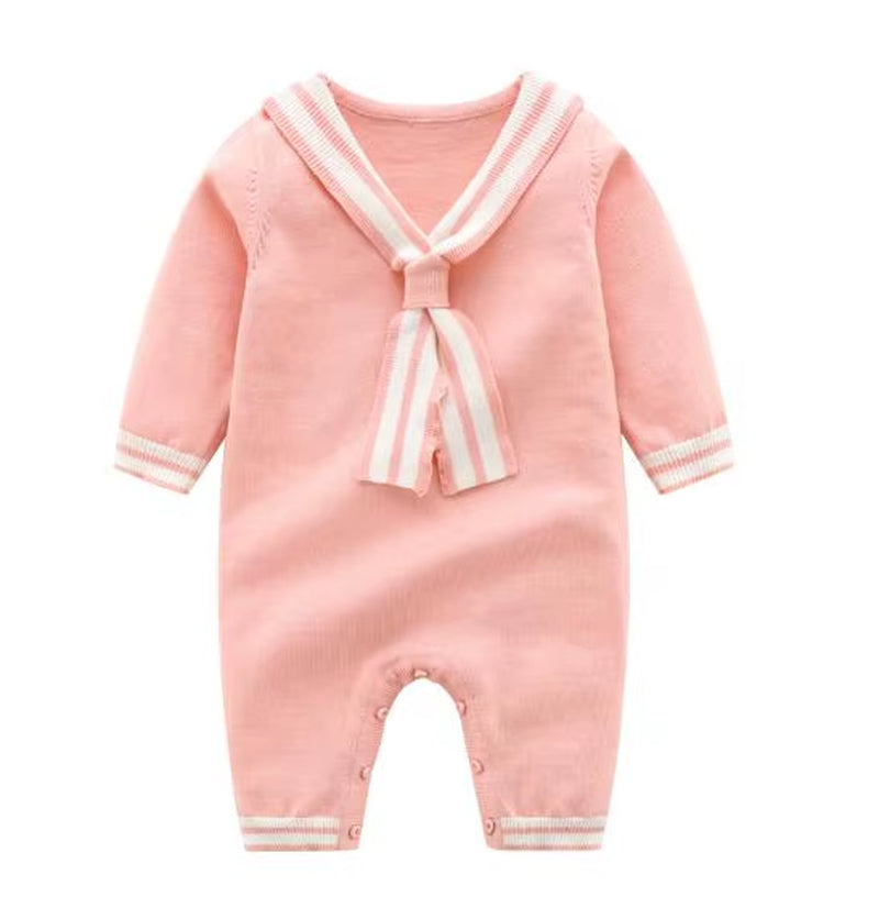 Baby Boys' Knit Rompers Newborn Baby Clothes Long Sleeve Knitted Warm Kid'S Autumn Clothing Knitting Rompers 0-24M Cute Overalls