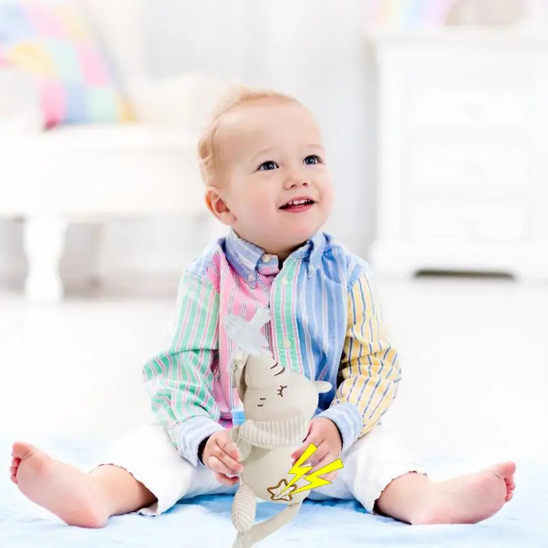 Pacifier Buddy Snuggle Pacifier Holder Skin-Friendly Comfortable Lovely Pacifier Buddy for Kid Shower Ages 0 Months & Up