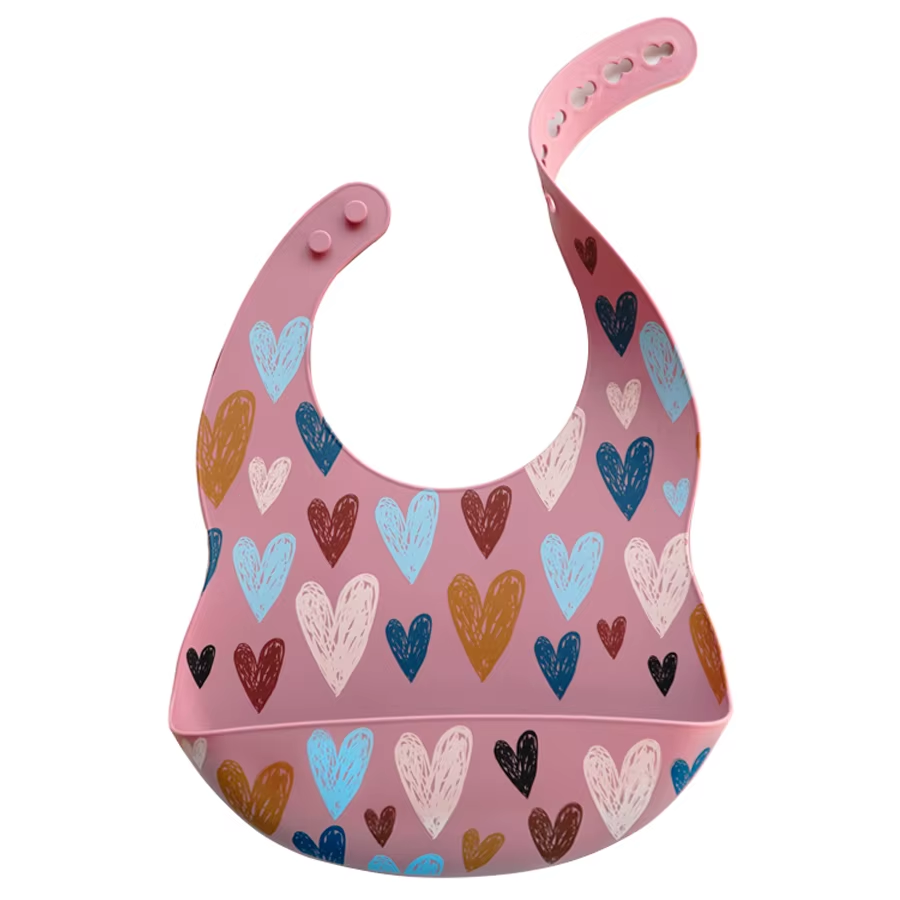 Lyttle Catch™ Waterproof Silicone Bib — Soft, Adjustable & Mess‑Friendly Design