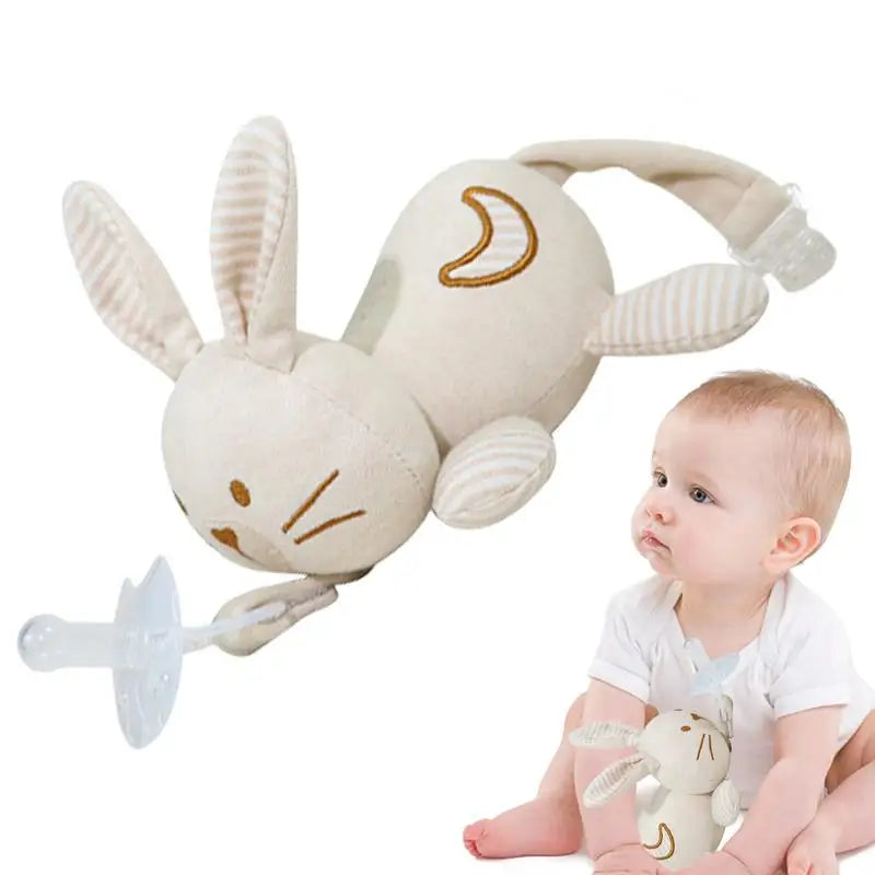 Pacifier Buddy Snuggle Pacifier Holder Skin-Friendly Comfortable Lovely Pacifier Buddy for Kid Shower Ages 0 Months & Up