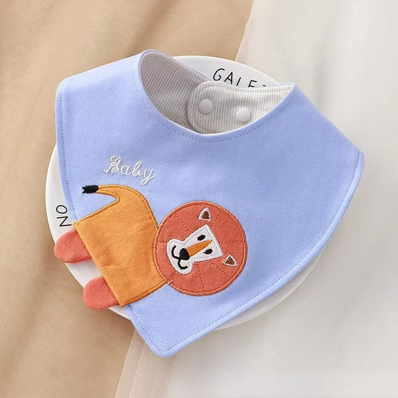 Cartoon Baby Bibs Soft Newborn Feeding Towel Cotton Cloths Baby Girls Boys Bandana Bib Newborn Saliva Towel Burp Cloths