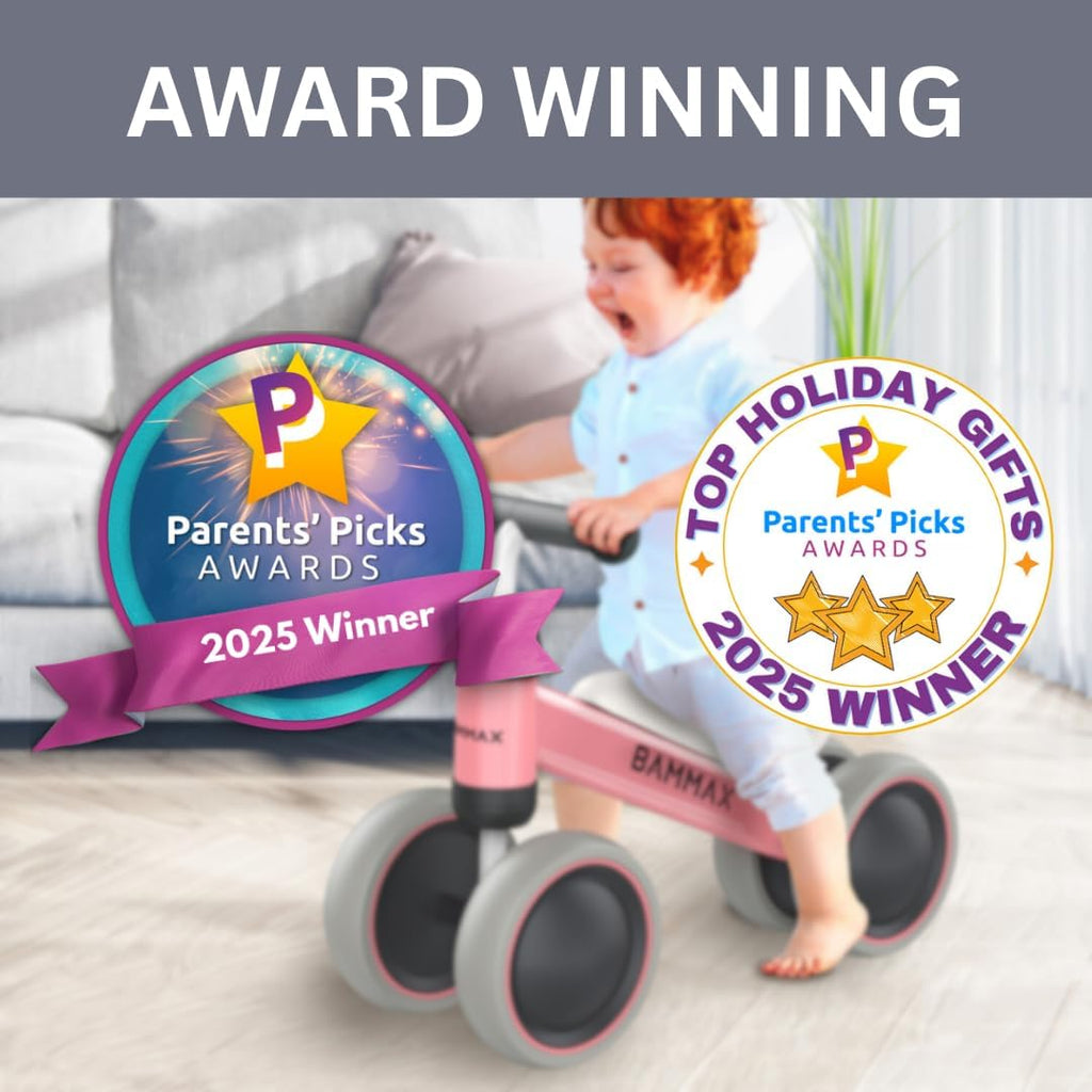 Tykebike® Ride on Toy | Baby Balance Bike for Toddlers 1-2 Years | Lightweight Steel Kids Bike with Easy Glide Wheels & Safer Steering | Indoor/Outdoor Use