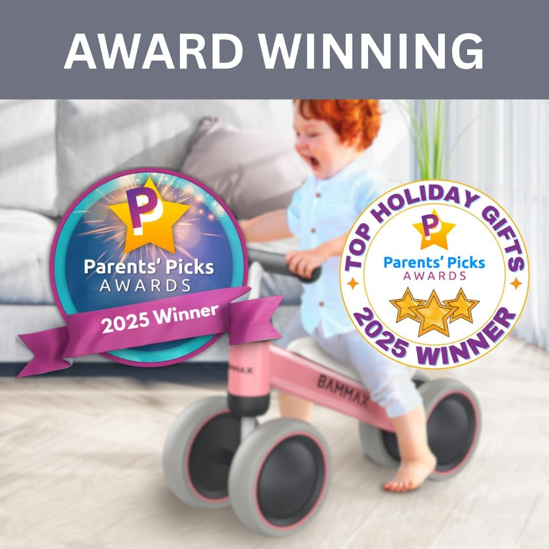 Tykebike® Ride on Toy | Baby Balance Bike for Toddlers 1-2 Years | Lightweight Steel Kids Bike with Easy Glide Wheels & Safer Steering | Indoor/Outdoor Use