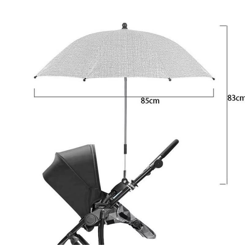 UV Protection Baby Stroller Umbrella with Clamp Universal Sunscree Rainproof Stroller Cover Umbrella Baby Stroller Accessories