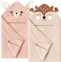 Muslin Hooded Baby Towels (2‑Pack) – Paris Picks