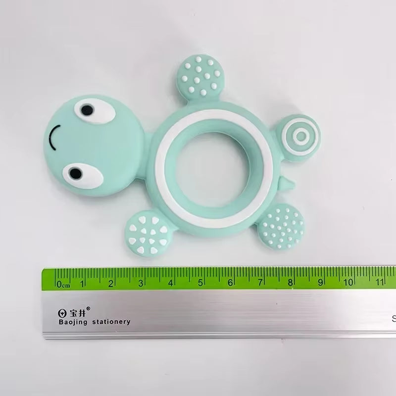 Silicone Baby Teethers Turtle 1PC Food Grade Tortoise Silicone Tiny Rod Children'S Goods Nurse Gift Baby Teether Toys