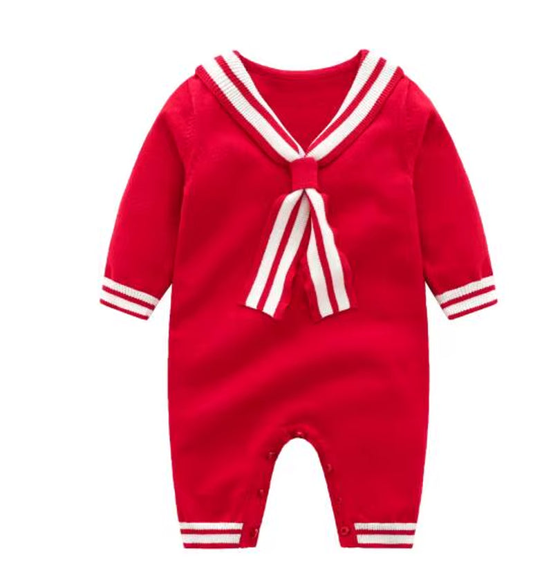 Baby Boys' Knit Rompers Newborn Baby Clothes Long Sleeve Knitted Warm Kid'S Autumn Clothing Knitting Rompers 0-24M Cute Overalls