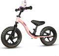 Toddler Balance Bike 2 Year Old, Age 24 Months to 5 Years Old, Early Learning Interactive Push Bicycle with Steady Balancing, Gift Bike for 2-5 Boys Girls, Pink