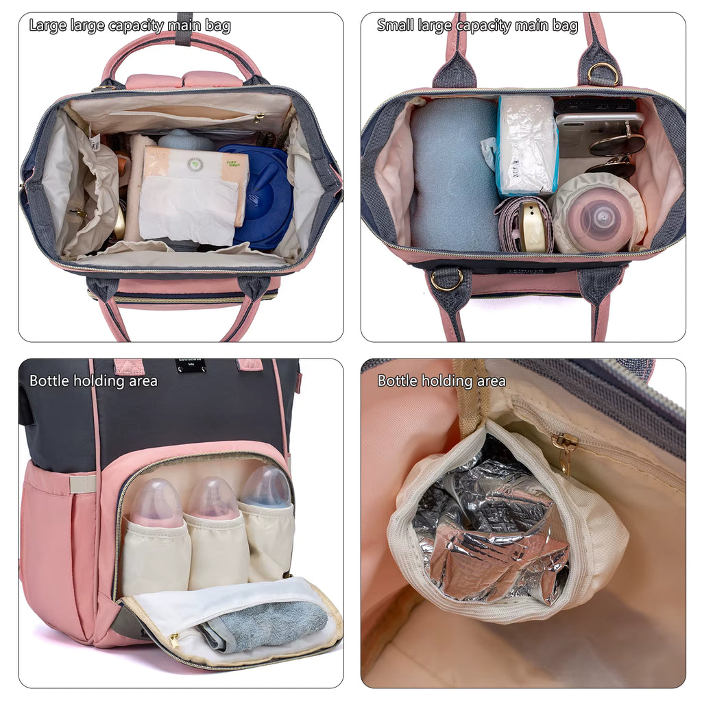 Lyttle Carry™ Waterproof Diaper Bag Backpack — Large‑Capacity, Organized & Travel‑Ready