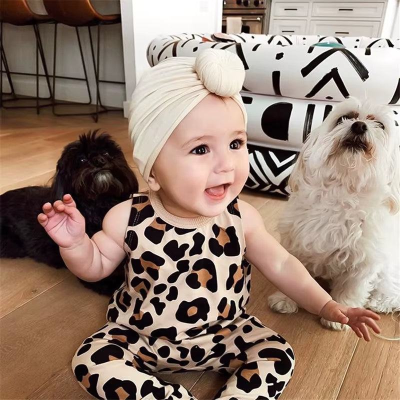 Unisex Baby Beanie Hat Pure Color High Elastic Bow Knot Soft Turban Head Wrap Headbands Baby Boys and Girls Kids Headwear
