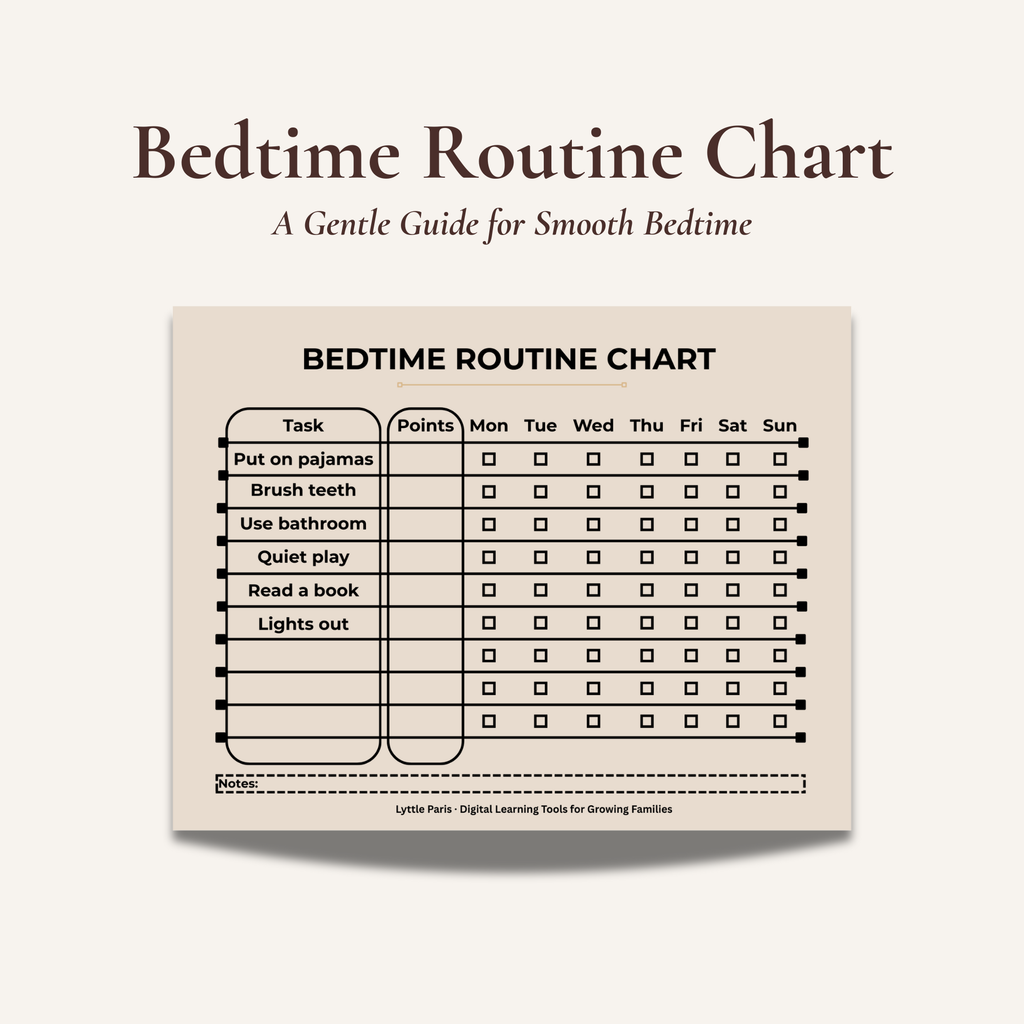 Bedtime Routine Chart