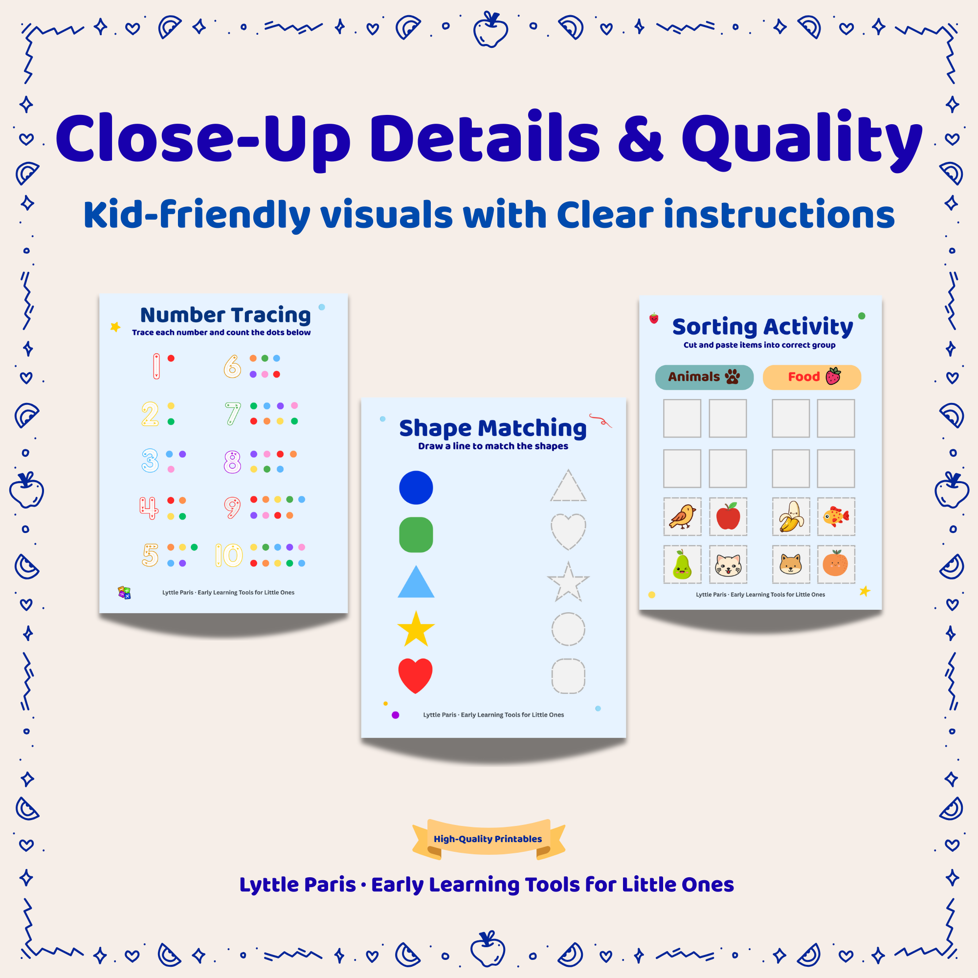 Preschool Prep Bundle — 6 Printable Activities