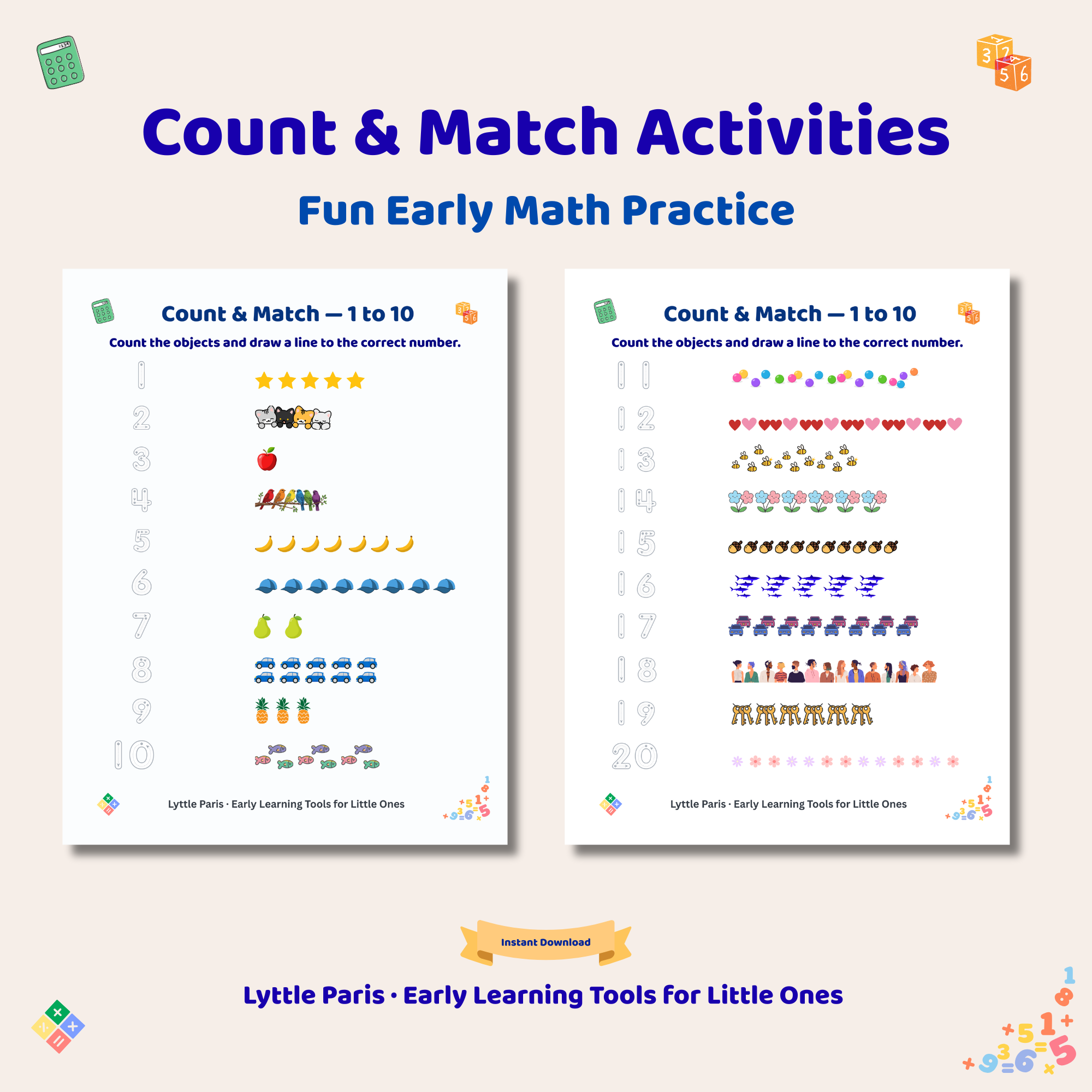 Number Tracing Workbook (1–20)