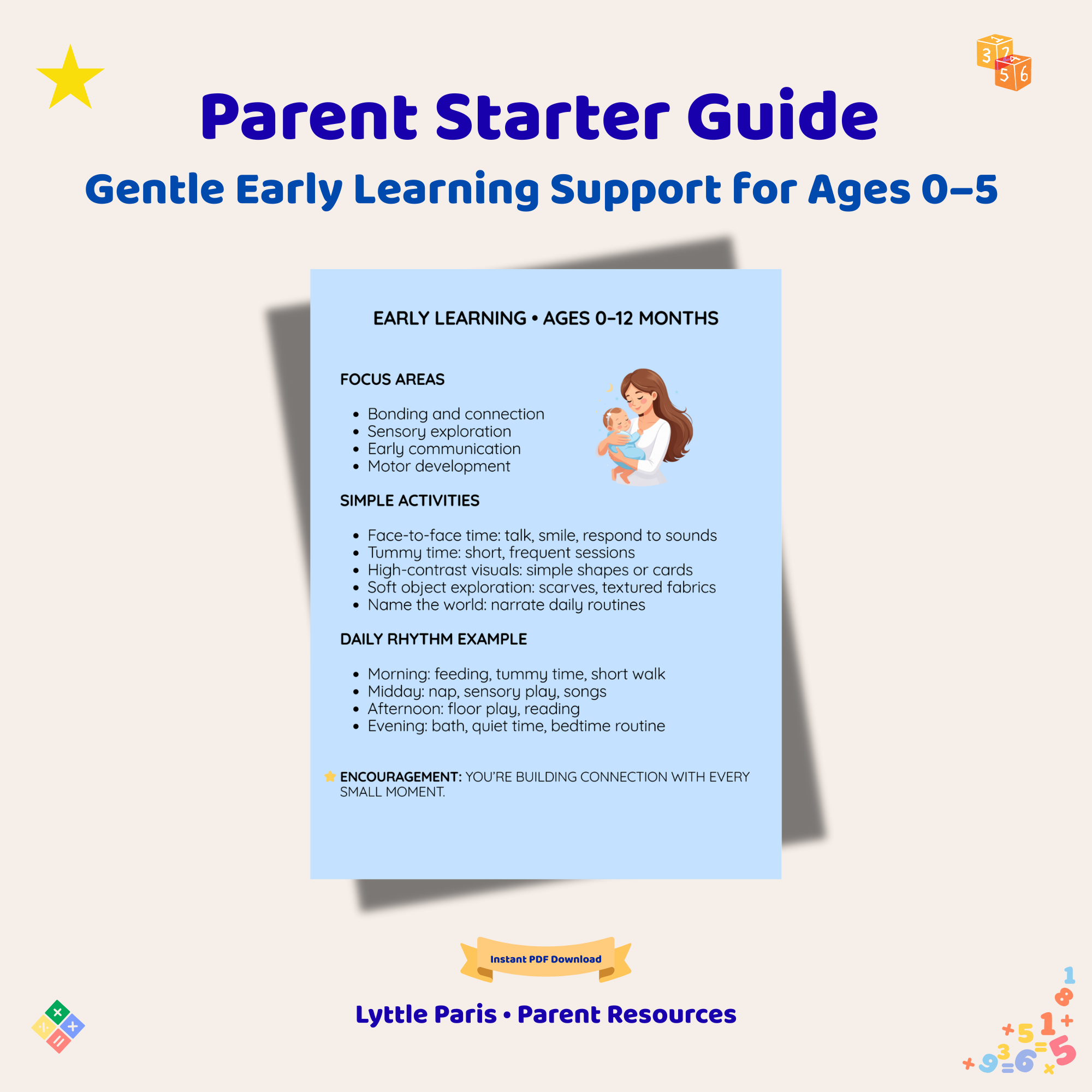 Early Learning at Home Starter Guide (Ages 0–5)