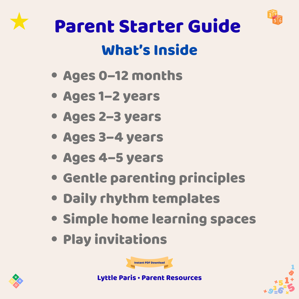 Early Learning at Home Starter Guide (Ages 0–5)