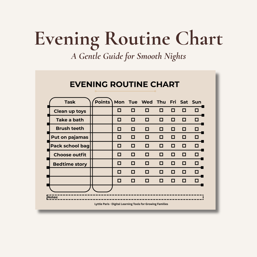 Evening Routine Chart