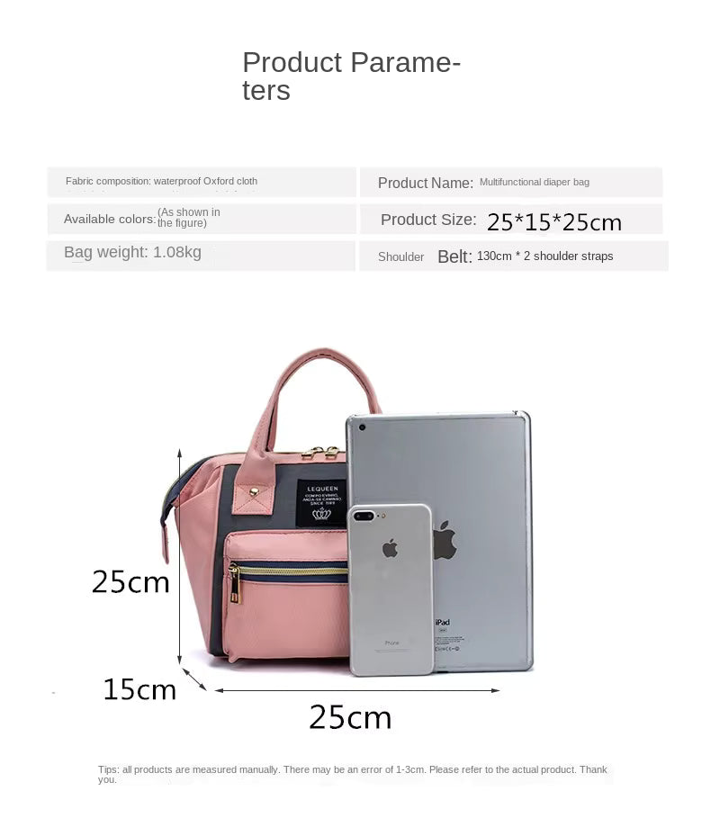 Lyttle Carry™ Waterproof Diaper Bag Backpack — Large‑Capacity, Organized & Travel‑Ready