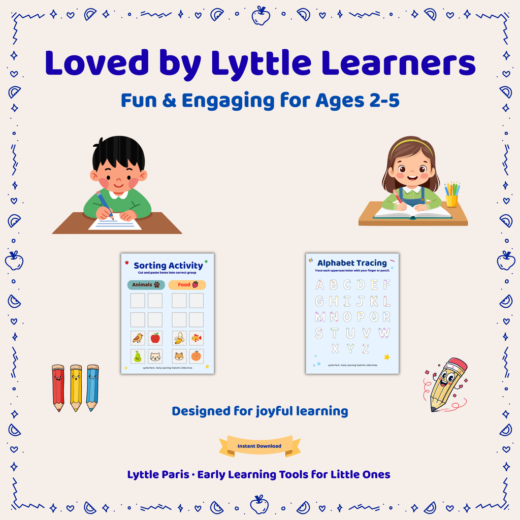 Lyttle Learn™ — Preschool Prep Bundle (6 Printable Activities)