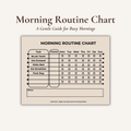 Morning Routine Chart