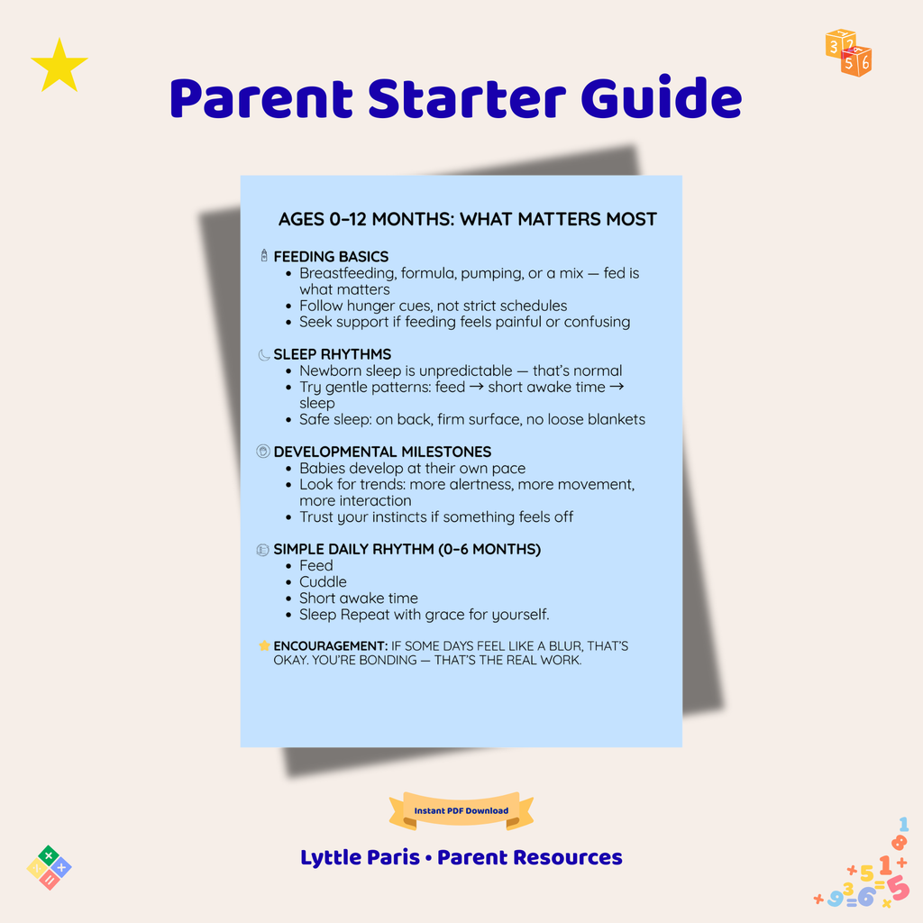 Lyttle Guide™ — Parent Starter Guide (Ages 0–5)