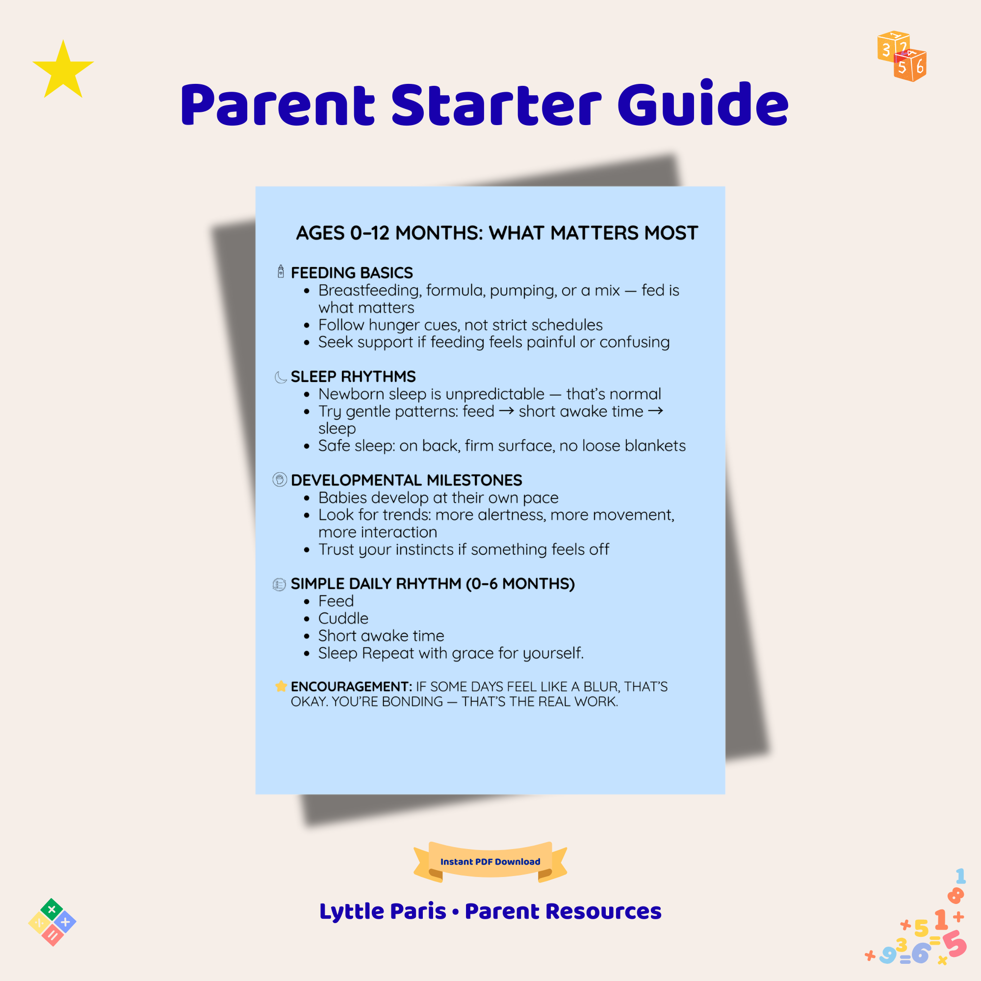 Lyttle Guide™ — Parent Starter Guide (Ages 0–5)