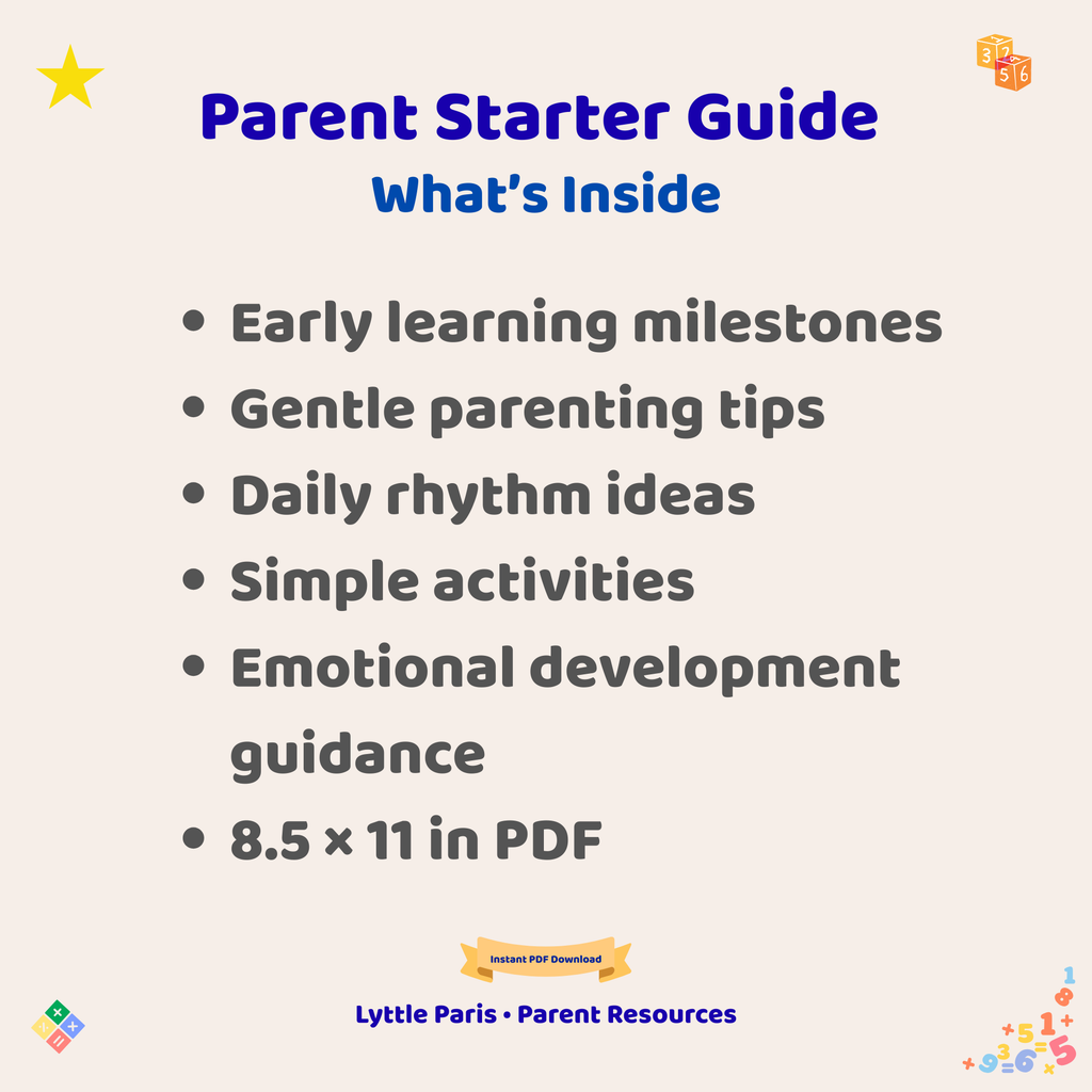 Lyttle Guide™ — Parent Starter Guide (Ages 0–5)
