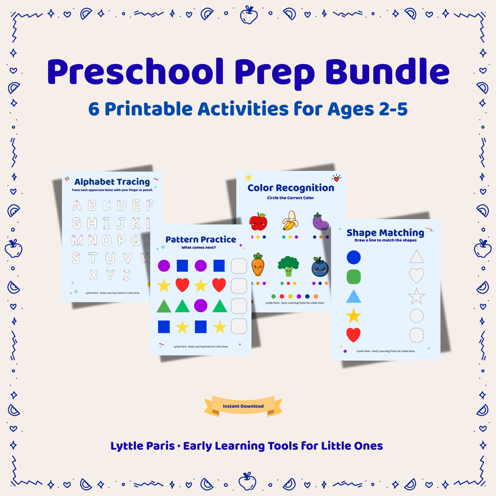 Lyttle Learn™ — Preschool Prep Bundle (6 Printable Activities)