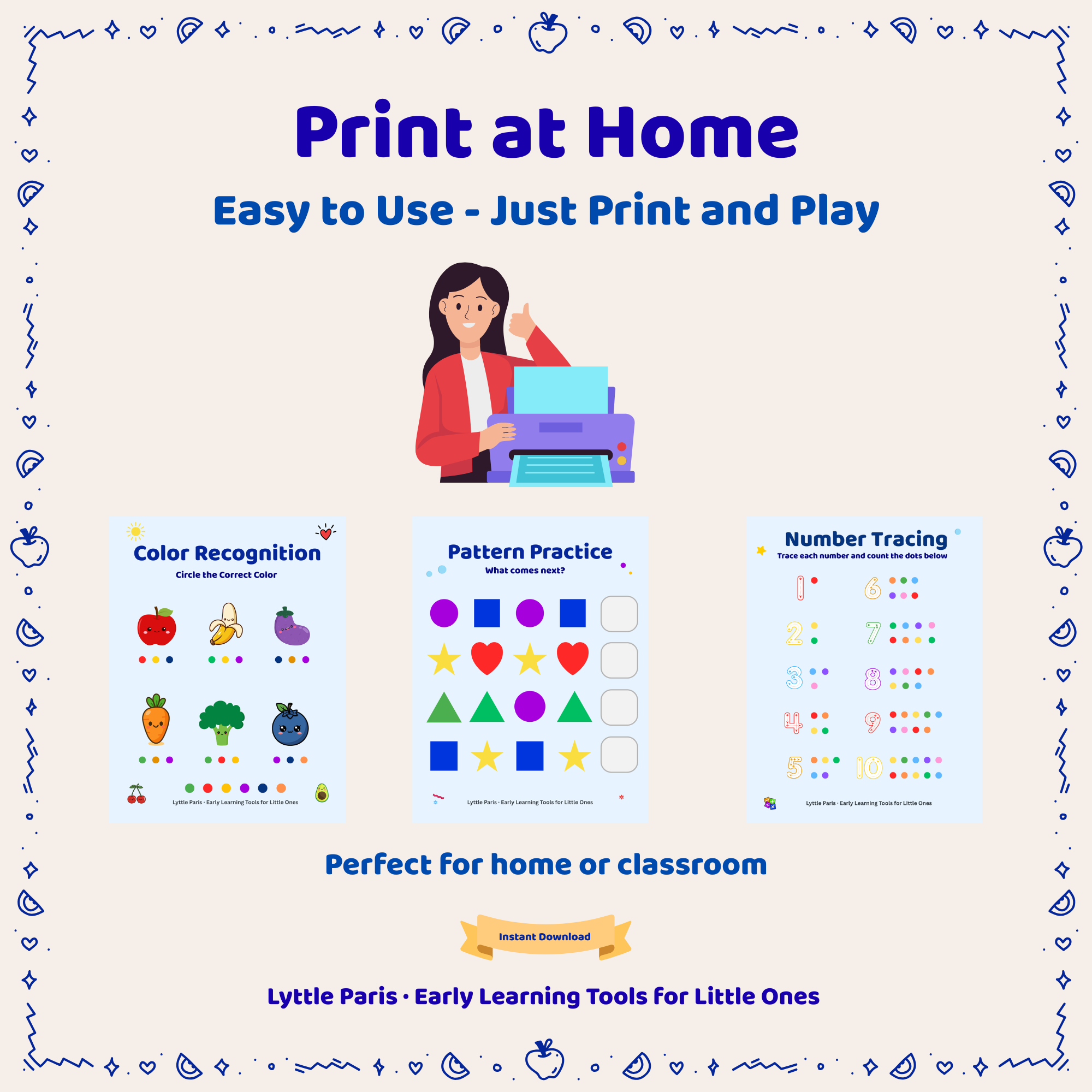 Preschool Prep Bundle — 6 Printable Activities