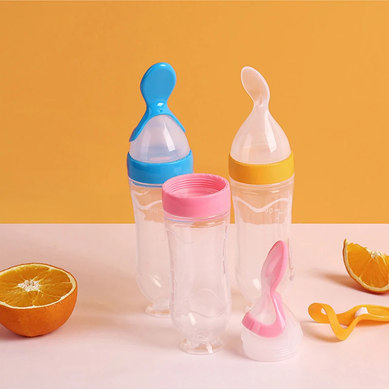 Lyttle Spoon™ Silicone Squeeze Feeder — Mess‑Free Bottle‑to‑Spoon Feeding for Babies