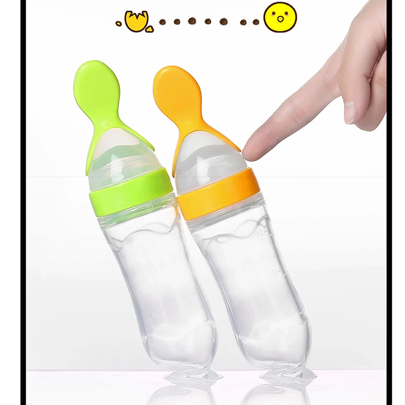 Lyttle Spoon™ Silicone Squeeze Feeder — Mess‑Free Bottle‑to‑Spoon Feeding for Babies