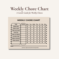 Weekly Chore Chart for Kids