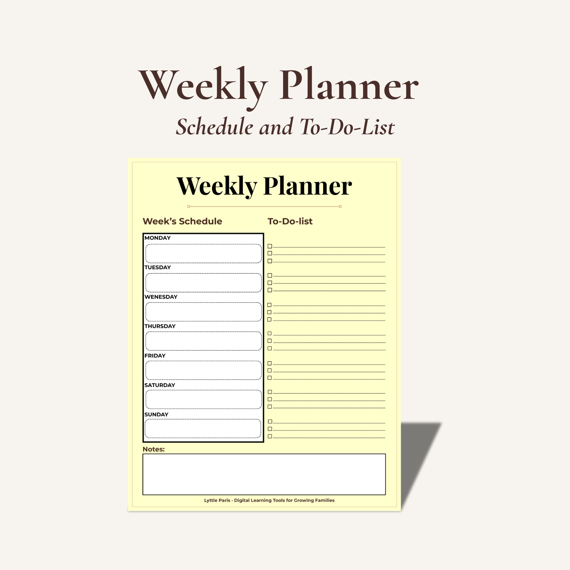 Weekly Planner