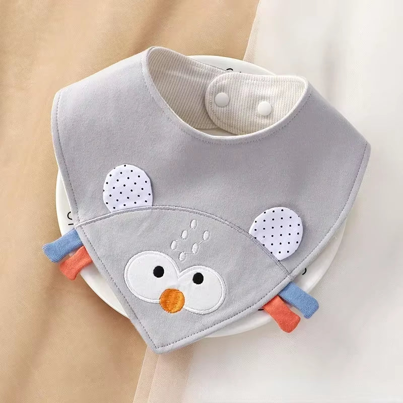 Cartoon Baby Bibs Soft Newborn Feeding Towel Cotton Cloths Baby Girls Boys Bandana Bib Newborn Saliva Towel Burp Cloths