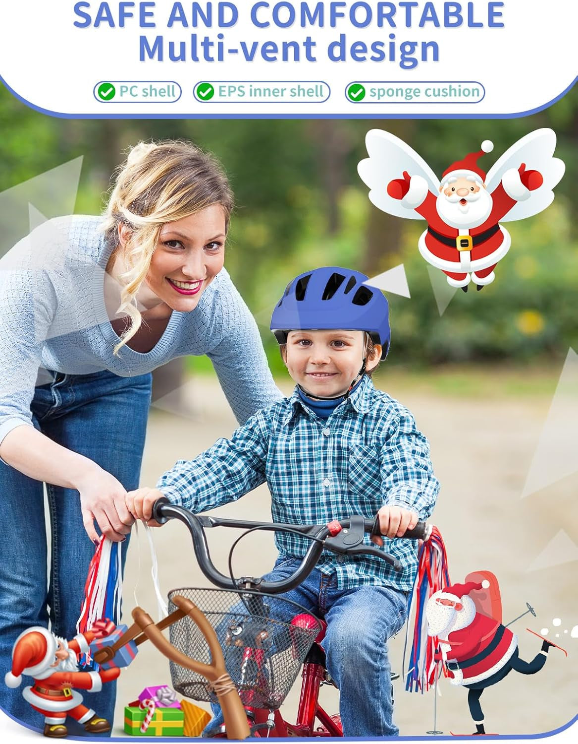 Toddler Helmet Kids Bike Helmet for Infant/Baby Multi-Sport Adjustable Skateboard for Kids Boys Girls Lightweight for Age 1 and Older