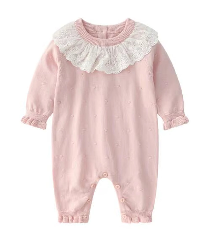 Baby Boys' Knit Rompers Newborn Baby Clothes Long Sleeve Knitted Warm Kid'S Autumn Clothing Knitting Rompers 0-24M Cute Overalls