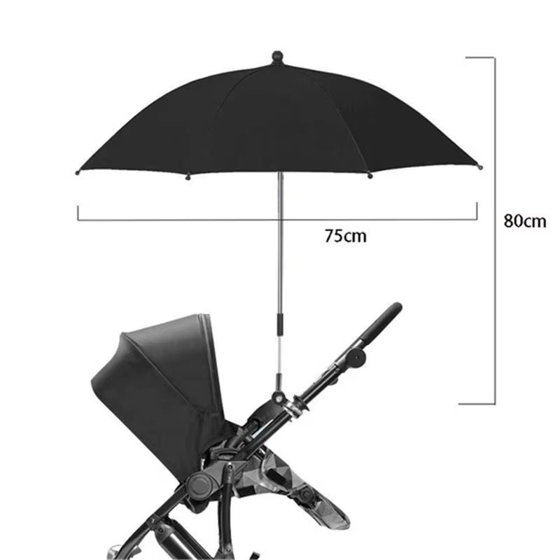UV Protection Baby Stroller Umbrella with Clamp Universal Sunscree Rainproof Stroller Cover Umbrella Baby Stroller Accessories