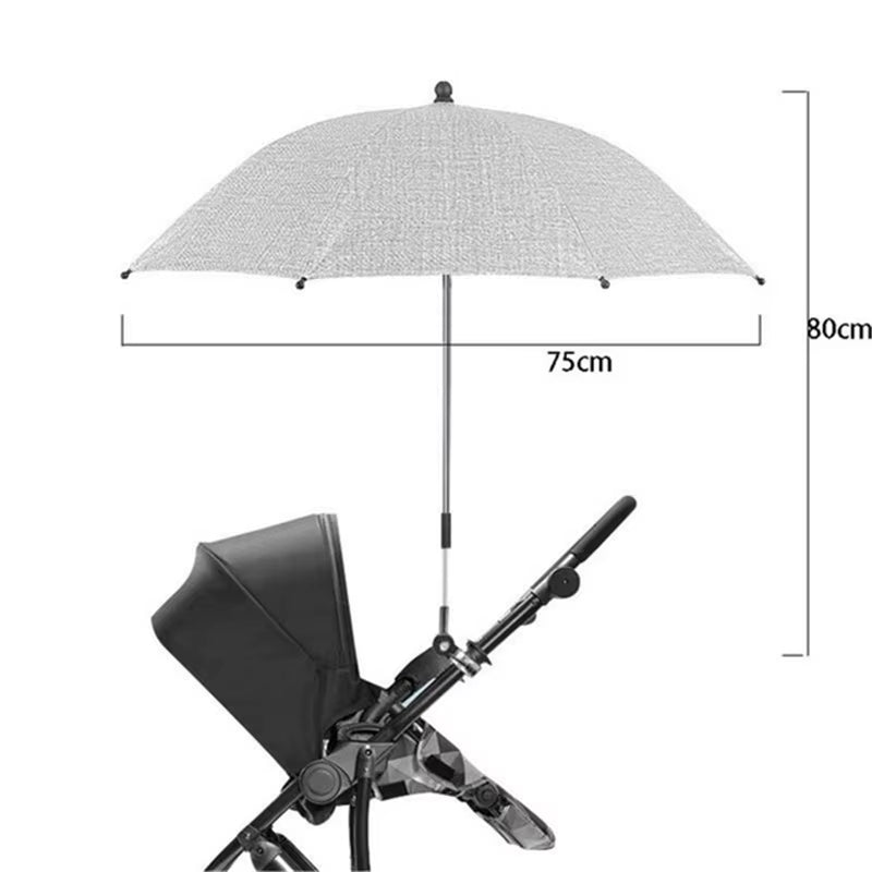 UV Protection Baby Stroller Umbrella with Clamp Universal Sunscree Rainproof Stroller Cover Umbrella Baby Stroller Accessories