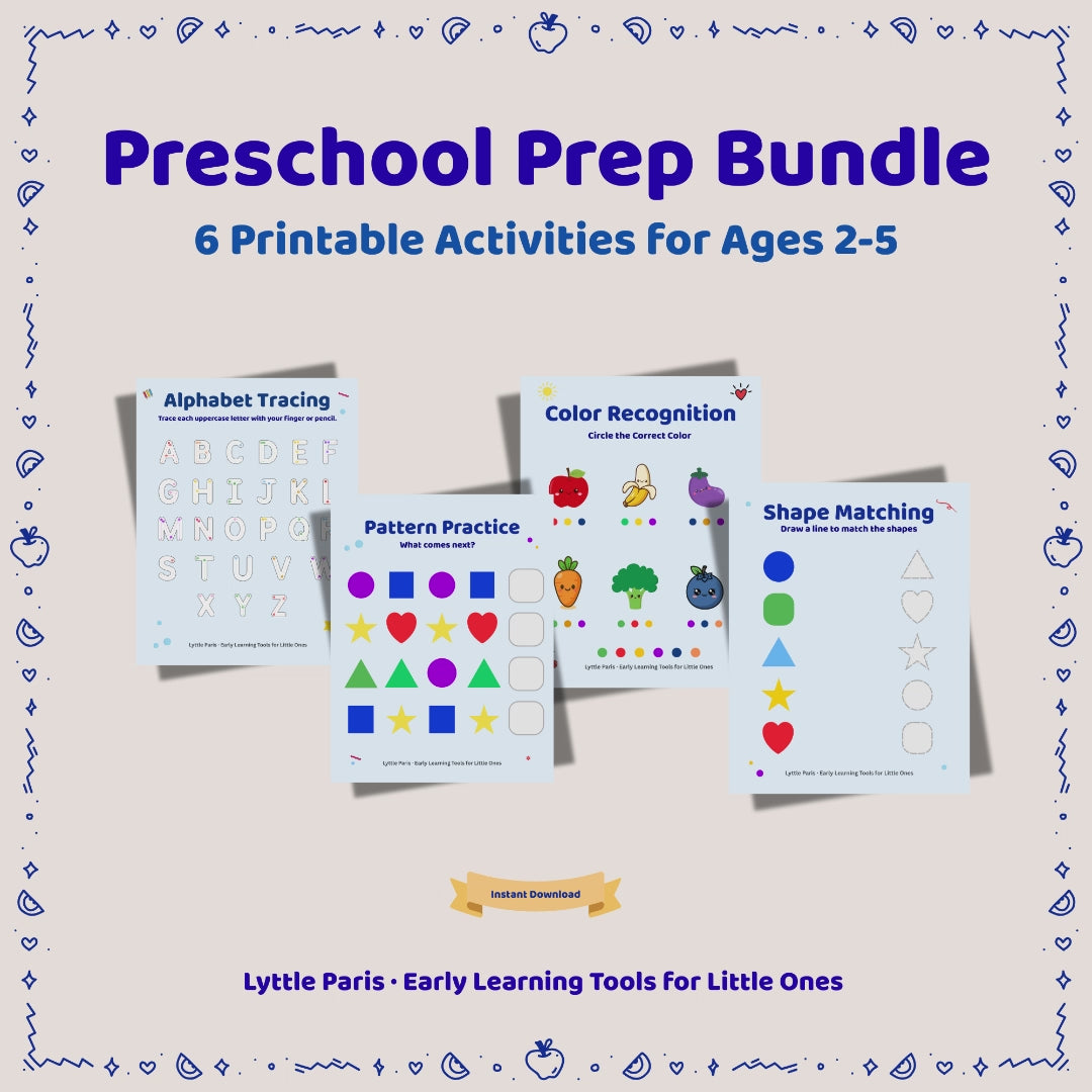 Lyttle Learn™ — Preschool Prep Bundle (6 Printable Activities)